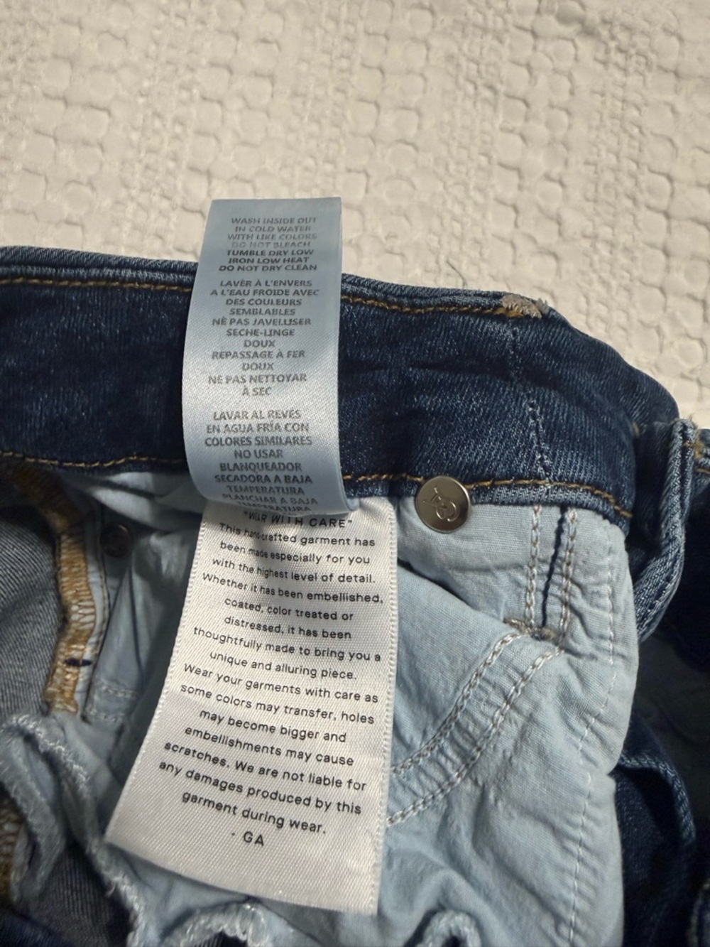 Dark Blue Women's Slim Jeans - Picture 7 of 9